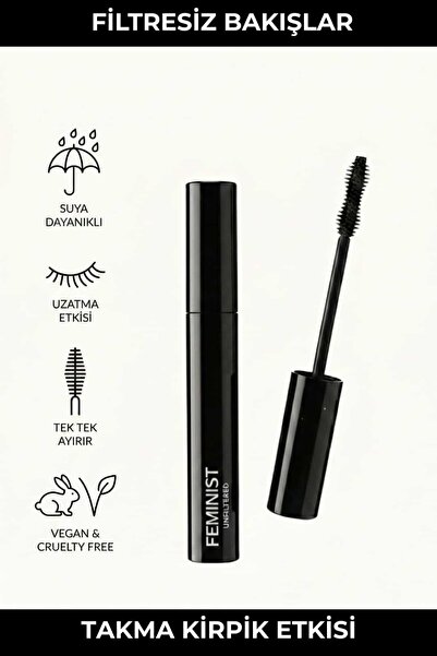 Feminist Cosmetics Unfiltered Signature Maskara l Hacim Veren - Suya Dayanıkl...