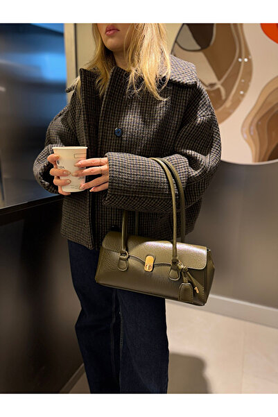 NİSSEA.CO Haki Mango Model Baget Verona Çanta