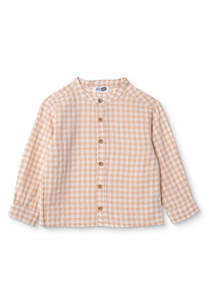 ebebek Hello Baby HelloBaby Erkek Bebek Gömlek Düğmeli Hakim Yaka Uzun Kol