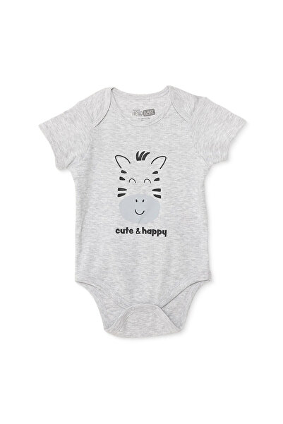 ebebek Hello Baby HelloBaby Erkek Bebek Body Hayvan Baskılı Çıtçıtlı Zarf Yak...
