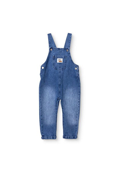 ebebek Hello Baby HelloBaby Erkek Bebek Salopet Düğmeli Bisiklet Yaka Duble