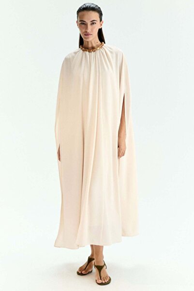 H&M Bead-detail cape dress