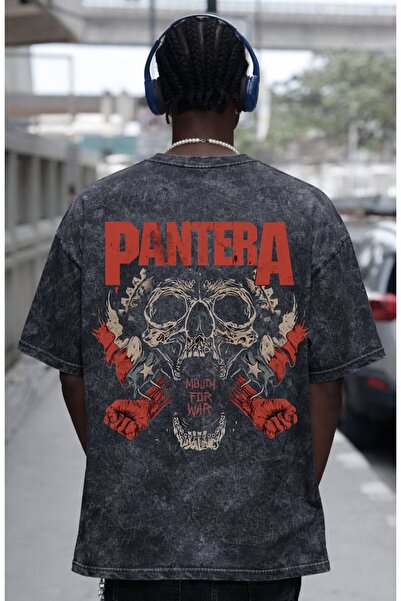 SEVBANO Dizajn Pantera rok metal muzičkog benda, unisex majica sa leđnim prin...
