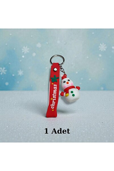 Nostaljik Lezzetler Silikonski Sneško Privezak za ključeve 1 komad sa božićno...
