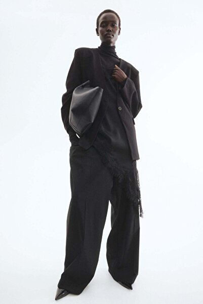 H&M Collarless jersey blazer