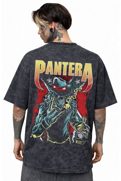 SEVBANO Pantera rok metal muzički bend, unisex majica sa leđnim printom, over...