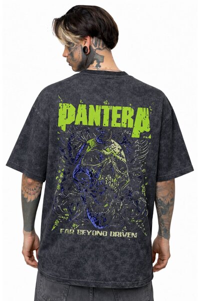SEVBANO Pantera rok metal muzički bend, unisex majica sa leđnim printom, over...