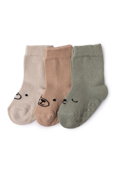 ebebek Hello Baby HelloBaby Erkek Bebek 3lü Kaydırmaz Çorap