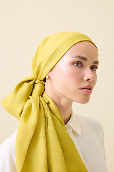 Imannoor İman I Baklava Hardal Ramy Jakar Şal 70x200