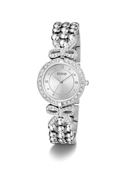 Guess Ladies Silver Tone Analog Watch