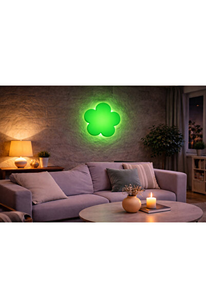 Sun Aplik Sconce Flower Led Wall Lamp 28X28X5