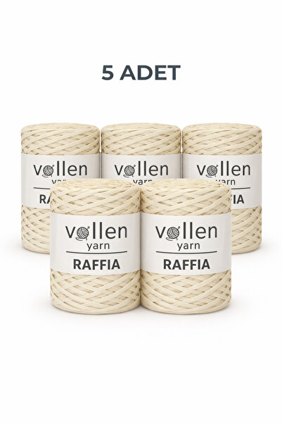 vollen yarn Premium 200gr rafija pređa, pakovanje od 5 komada, rafija Ç Torba...