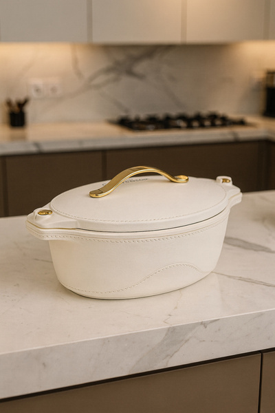 Mirolex Luxury White 2.5L Insulated Hotpot Casserole | Stainless Steel Liner,...