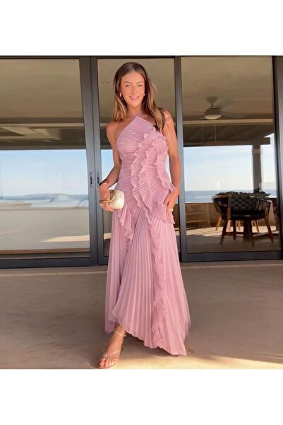 leon Corniche Pleated Dress 2026