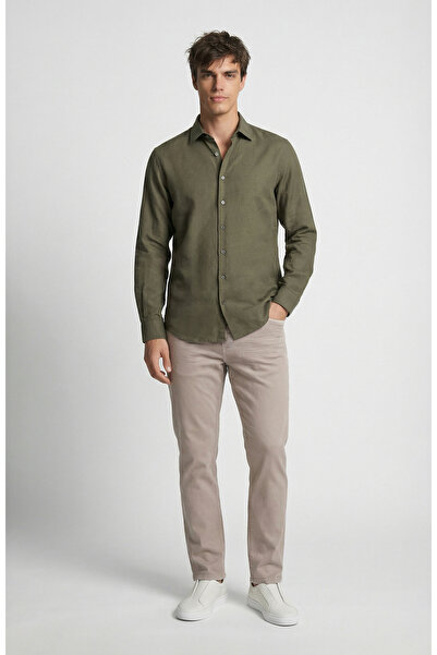 Network Bej Denim Pantolon