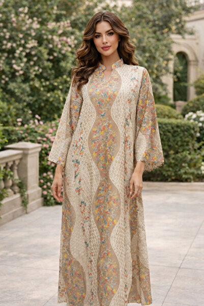 RONZA Women's jalabiya with perforated sequins