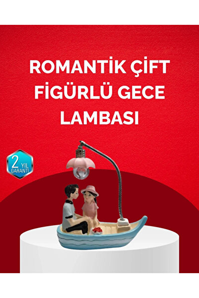 Epilons Romantična figurica para, dekorativna noćna lampica za Dan zaljubljenih