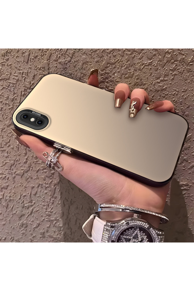 SLIMFELT iPhone X/XS Uyumlu Yüksek Kaliteli Tek Renk Sade Kılıf, Silikon Darb...