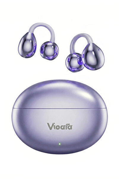 Vioara Charms Klipsli Kablosuz Kulaklık - Açık Tasarım, Bluetooth 5.4, ENC Gü...