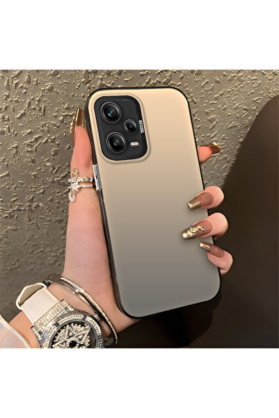 Hontinga Redmi Note 12 Pro 5G Uyumlu Silikon Kenar Sert Arka Anti Düşme Telef...