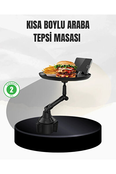 Epilons حامل أكواب عالمي للسيارة مع مساحة طعام 9 بوصات وحامل للهاتف