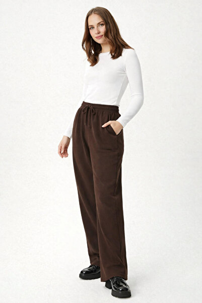 YAKAMEL Women's High Waist Crepe Fabric Loose Wide-Leg Pants