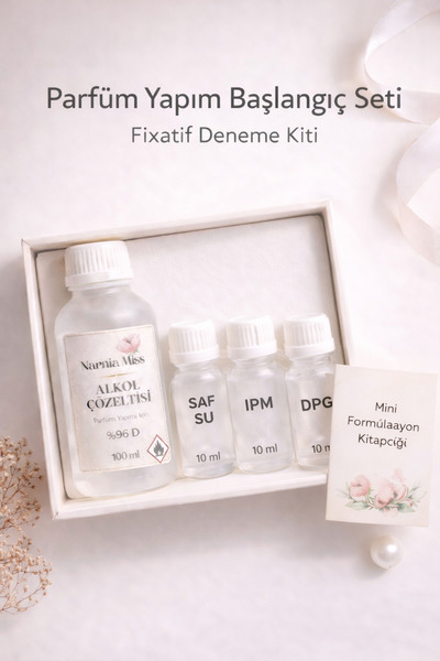 narniamiss Kalıcı, Alkol Kokusuz Parfüm Yapım Seti +96 D Alkol & Fixatif Seti...