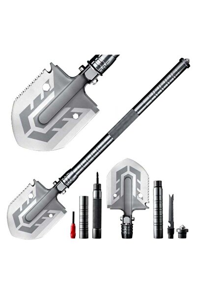 Generic Camping Folding Shovel, Adjustable Multi-Function Survival Shovel, Hi...