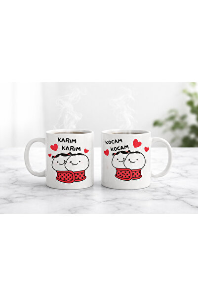leylooks Lover Gift, Double B Printed Mug Cup, Husband Husband and Wife Husba...