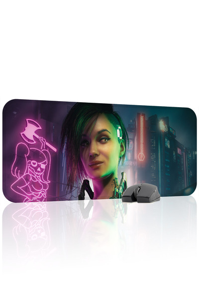 mousepad bastir Cyberpunk 2077 Mousepad pentru jocuri din cauciuc cu antialun...