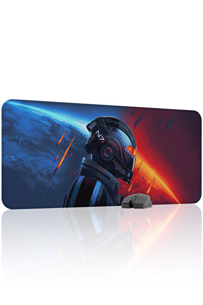 mousepad bastir لوحة ماوس الألعاب المطاطية Mass Effect مانع للانزلاق V1 - 90x...