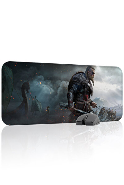mousepad bastir لوحة ماوس الألعاب المطاطية من نوع Assasin's Creed مانع للانزل...