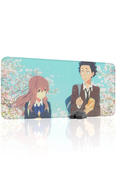 mousepad bastir لوحة ماوس للألعاب من المطاط المخيط من نوع Koe no Katachi مانع...