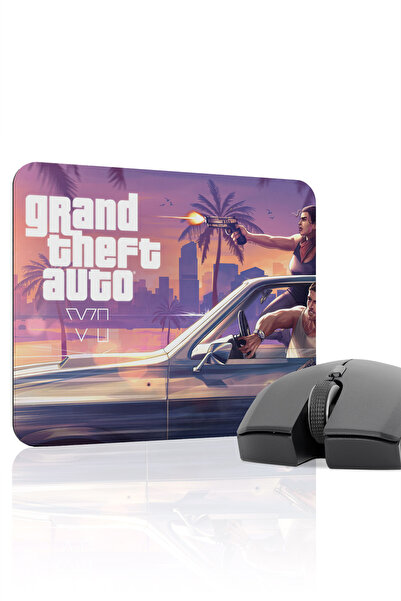 mousepad bastir لوحة ماوس الألعاب المطاطية المخيطة GTA 6 مانع للانزلاق V2 - 2...
