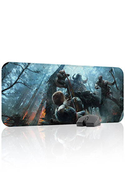 mousepad bastir لوحة ماوس للألعاب من God Of War مانع للانزلاق مصنوعة من المطا...