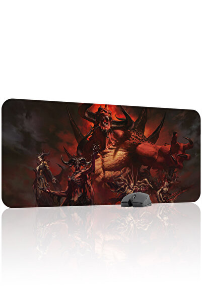 mousepad bastir Diablo Protivklizno prošiveni gumeni gaming podloga za miša V...
