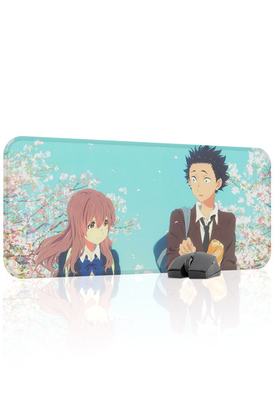 mousepad bastir لوحة ماوس للألعاب من المطاط المخيط من نوع Koe no Katachi مانع...