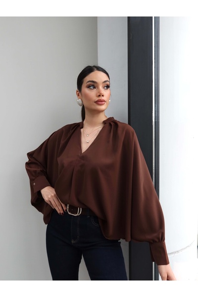 ESRAHELVACI V-Neck Drapey Shirt