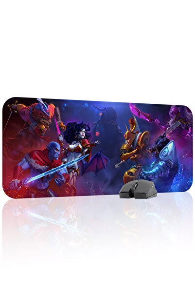 mousepad bastir لوحة ماوس الألعاب المطاطية Dota 2 مانع للانزلاق Stitched Rubb...