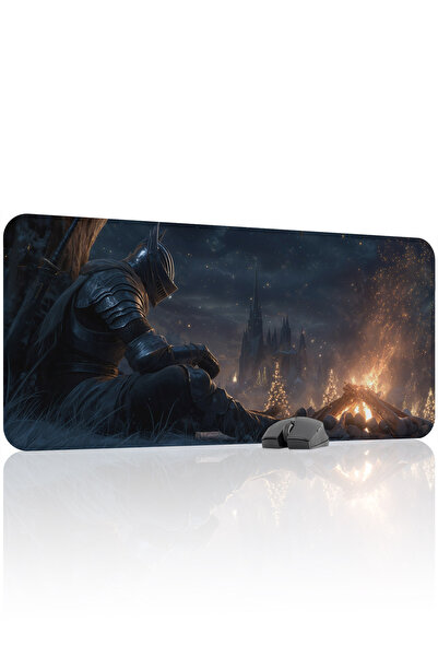 mousepad bastir لوحة ماوس الألعاب المطاطية ذات مانع للانزلاق خياطة من Dark So...