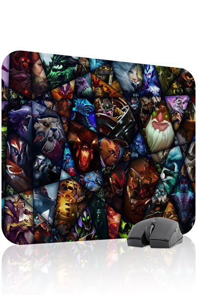 mousepad bastir لوحة ماوس الألعاب المطاطية Dota 2 مانع للانزلاق Stitched Rubb...