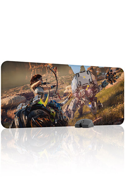 mousepad bastir لوحة ماوس الألعاب Horizon Zero مانع للانزلاق المطاطية المخيطة...