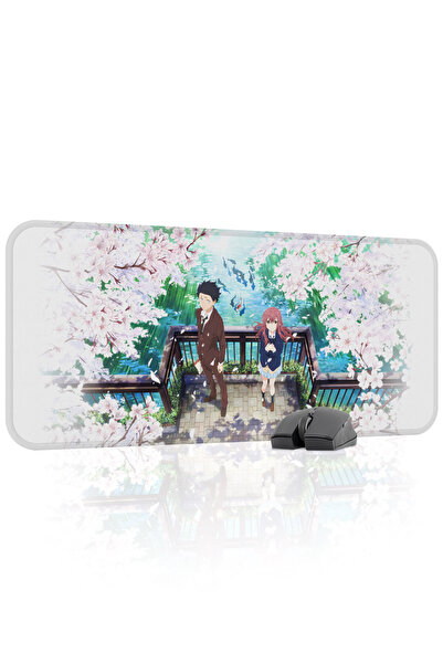 mousepad bastir لوحة ماوس للألعاب من المطاط المخيط من نوع Koe no Katachi مانع...