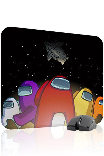 mousepad bastir لوحة ماوس الألعاب المطاطية المخيطة من Among Us مانع للانزلاق ...