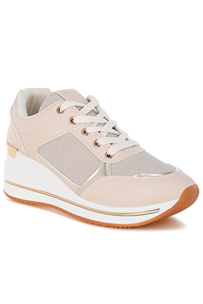 london Rag Women's Faux Leather & Mesh Sneakers In Beige