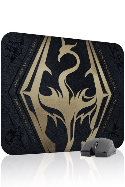 mousepad bastir لوحة ماوس الألعاب المطاطية المخيطة Skyrim مانع للانزلاق V3 - ...