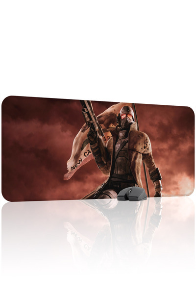 mousepad bastir لوحة ماوس الألعاب المطاطية المخيطة Fallout مانع للانزلاق V3 -...