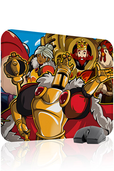 mousepad bastir لوحة ماوس مطاطية للألعاب من Shovel Knight مانع للانزلاق Dikiş...