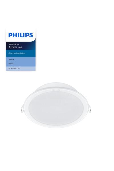 Philips Meson Tavan Gömme Spot 7.5W 750 Lumen 3000K Sarı Işık (105mm delikler...
