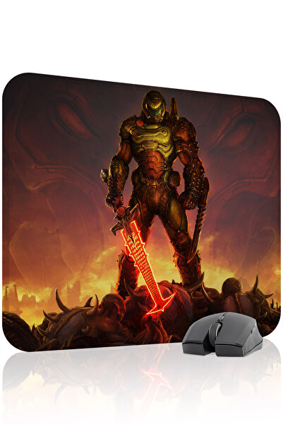 mousepad bastir DOOM Αντιολισθητικό Ραμμένο λαστιχένιο mousepad gaming V1 - 4...